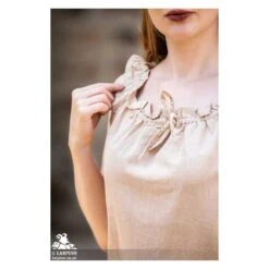 Adele Sleeveless Medieval Blouse - Cream -Larp Inn adele sleeveless medieval blouse cream 5