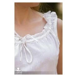 Adele Sleeveless Medieval Blouse - White -Larp Inn adele sleeveless medieval blouse white 4