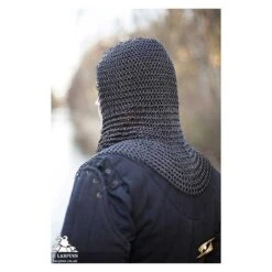 Alaric Chainmail Coif - Epic Black 10 Alaric Chainmail Coif - Epic Black -Larp Inn alaric chainmail coif epic black 3