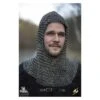 Alaric Chainmail Coif - Natural Finish 1 Alaric Chainmail Coif - Natural Finish -Larp Inn alaric chainmail coif natural finish