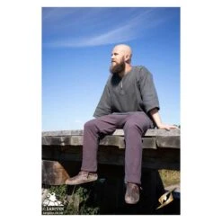 Arvid Trousers - Burgundy Grey 11 Arvid Trousers - Burgundy Grey -Larp Inn arvid trousers burgundy grey 4