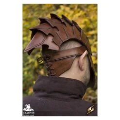 Assassin Helmet - Brown -Larp Inn assassin helmet brown 3