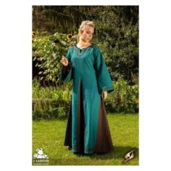 Astrid Dress - Azure / Brown