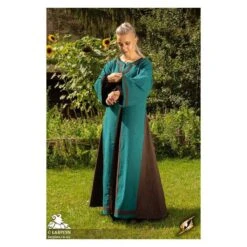 Astrid Dress - Azure / Brown -Larp Inn astrid dress azure brown 3