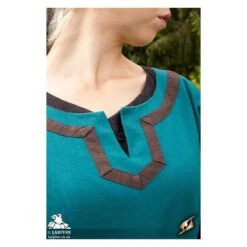 Astrid Dress - Azure / Brown -Larp Inn astrid dress azure brown 6