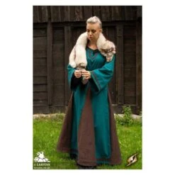 Astrid Dress - Azure / Brown -Larp Inn astrid dress azure brown 7