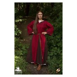 Astrid Dress - Red / Brown -Larp Inn astrid dress red brown 2