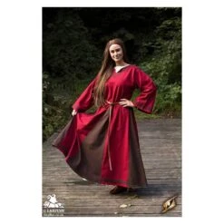 Astrid Dress - Red / Brown