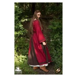Astrid Dress - Red / Brown -Larp Inn astrid dress red brown 4