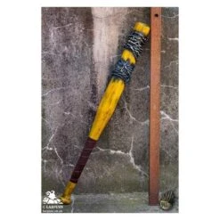 Barbed Wire Baseball Bat - Yellow - 32in - LARP