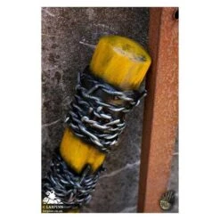 Barbed Wire Baseball Bat - Yellow - 32in - LARP -Larp Inn barbed wire baseball bat yellow 32in 3