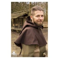 Basic Hood - Brown 11 Basic Hood - Brown -Larp Inn basic hood brown 3