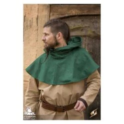 Basic Hood - Green -Larp Inn basic hood green 2