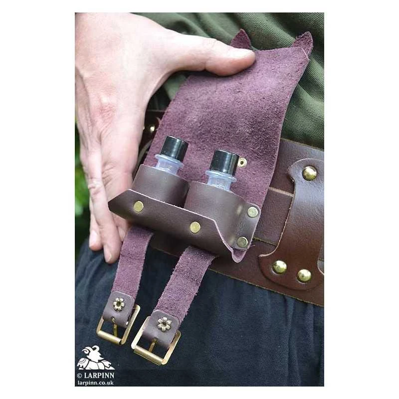 Borr Healers Double Potion Pouch - Brown 3 Borr Healers Double Potion Pouch - Brown