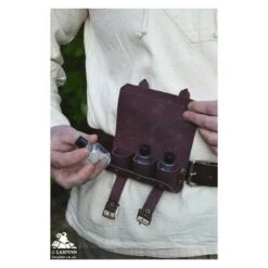 Borr Healers Triple Potion Pouch - Brown