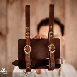 Caleb Book Harness - Brown -Larp Inn caleb book harness brown 2