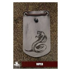 Character Card / Spell Card Holder - Neck Black -Larp Inn character card spell card holder black 17