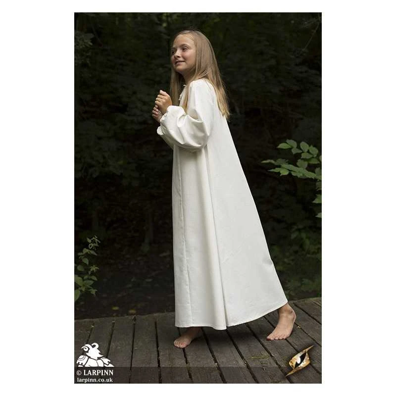 Children's Shift Dress - Off White 4 Children's Shift Dress - Off White - Image 2