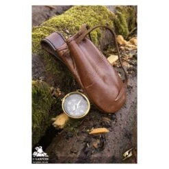 Compass With Leather Pouch