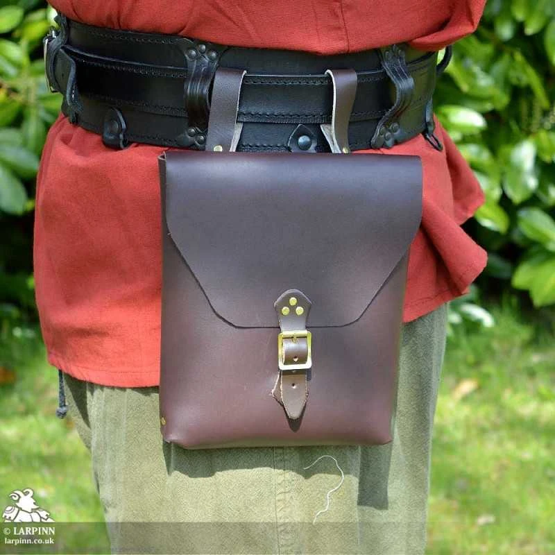 Corym A5 Leather Pouch - Brown 3 Corym A5 Leather Pouch - Brown