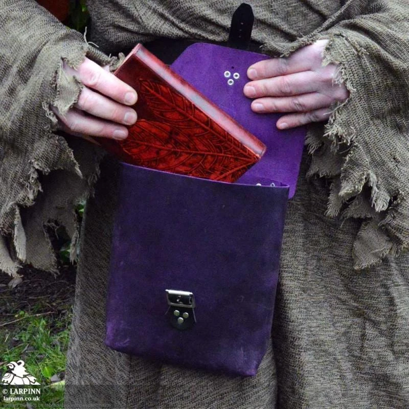 Corym A5 Leather Pouch - Purple 5 Corym A5 Leather Pouch - Purple - Image 3