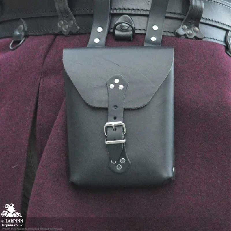 Corym A6 Leather Pouch - Black 3 Corym A6 Leather Pouch - Black