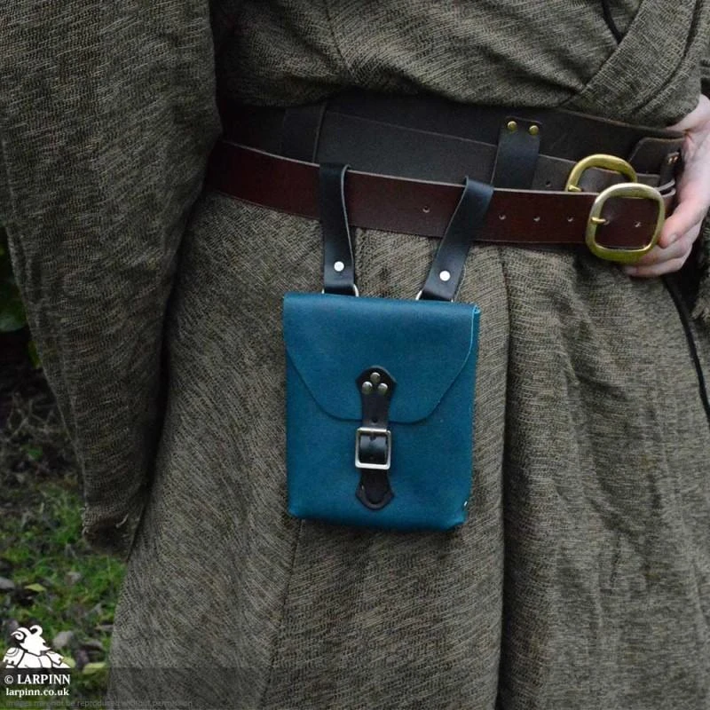 Corym A6 Leather Pouch - Teal 3 Corym A6 Leather Pouch - Teal