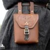 Corym Dragon A6 Leather Pouch - Brown 1 Corym Dragon A6 Leather Pouch - Brown -Larp Inn corym dragon a6 leather pouch brown