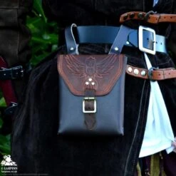 Corym Hootie A6 Leather Pouch - Brown