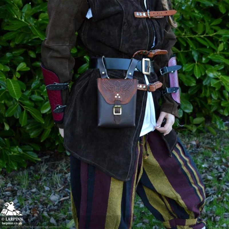 Corym Hootie A6 Leather Pouch - Brown 6 Corym Hootie A6 Leather Pouch - Brown - Image 4