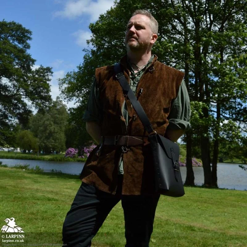 Corym Leather Shoulder Bag - Black 5 Corym Leather Shoulder Bag - Black - Image 3