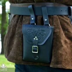 Corym Locko A6 Leather Pouch - Black