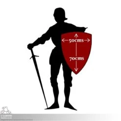 Crusader Shield - Wood/Steel - 28IN X 20IN - LARP -Larp Inn crusader shield woodsteel 28in x 20in larp 4
