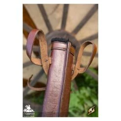Dagger Scabbard - Straight Full - Brown -Larp Inn dagger scabbard straight full brown 2