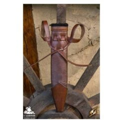 Dagger Scabbard - Straight Full - Brown