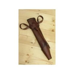 Dagger Scabbard - Straight Full - Brown -Larp Inn dagger scabbard straight full brown 5