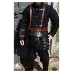 Dark Drake Upper Leg Armour - Epic Dark Metal