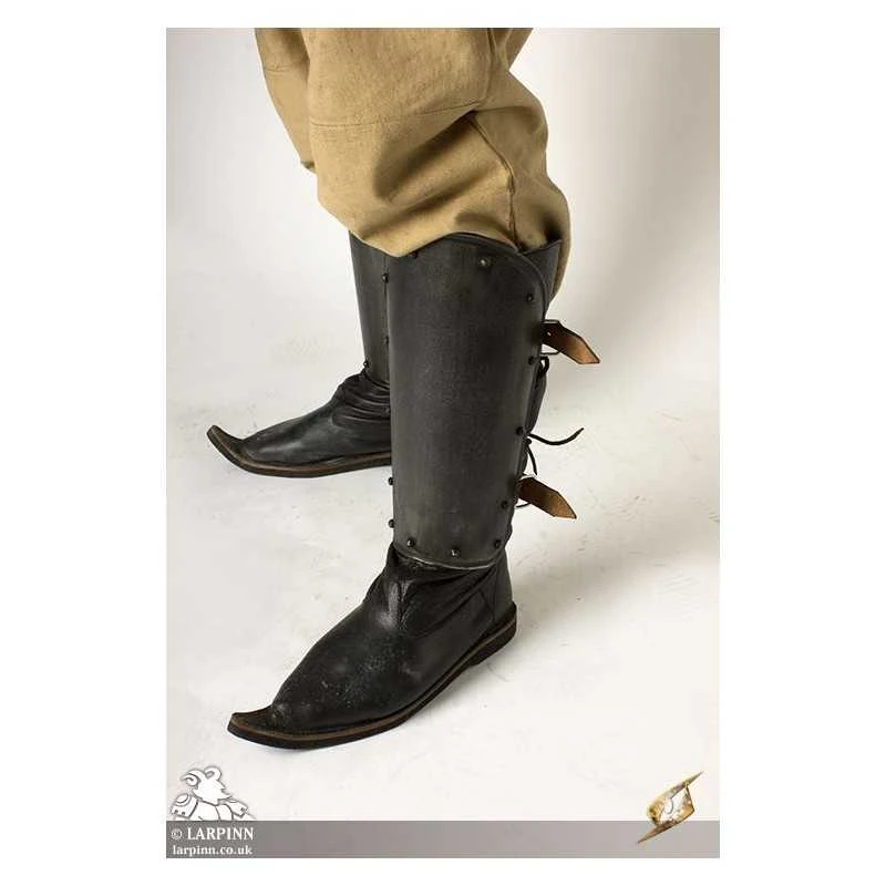 Dark Warrior Leg Protection Greaves - Epic Dark Metal 4 Dark Warrior Leg Protection Greaves - Epic Dark Metal - Image 2