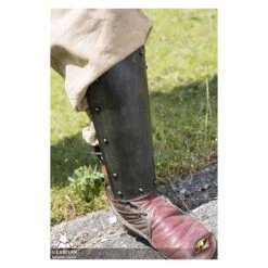 Dark Warrior Leg Protection Greaves - Epic Dark Metal