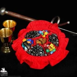 Dice Bag - Black & Red