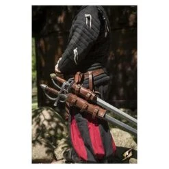 Double Holder/Scabbard - Brown