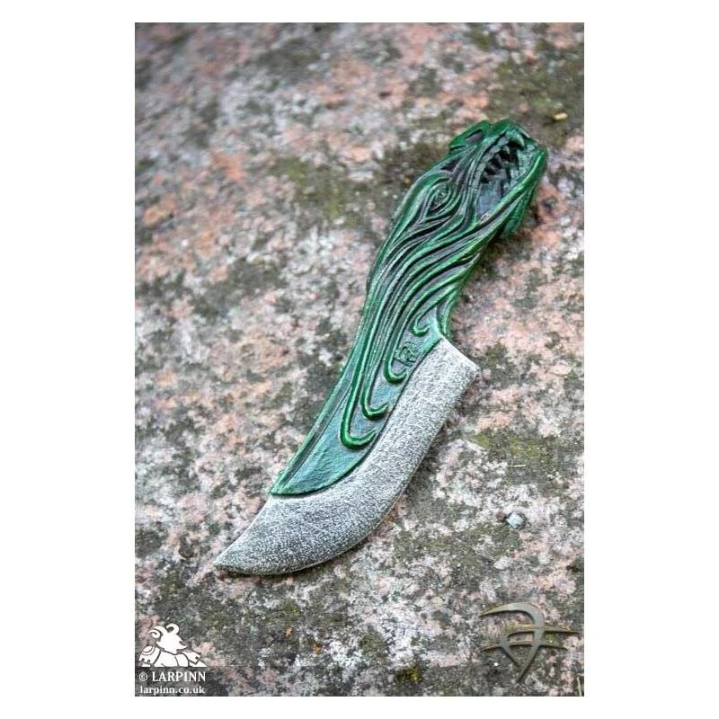 Dragon Knife - Green - Coreless LARP Throwing Weapon 3 Dragon Knife - Green - Coreless LARP Throwing Weapon