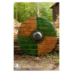 Drang Shield - Green/Wood - 28IN - LARP