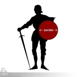 Drang Shield - Red/Wood - 20IN - LARP -Larp Inn drang shield redwood 20in larp 2