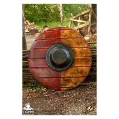 Drang Shield - Red/Wood - 20IN - LARP