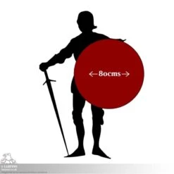 Drang Shield - Red/Wood - 32IN - LARP -Larp Inn drang shield redwood 32in larp 4