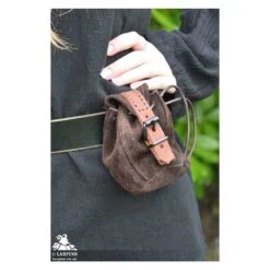 Duke Drawstring Coin Purse - Brown