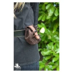 Duke Drawstring Coin Purse - Brown -Larp Inn duke drawstring coin purse brown 3