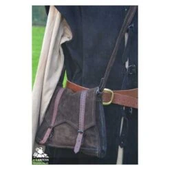 Duke Leather Shoulder Bag - Brown