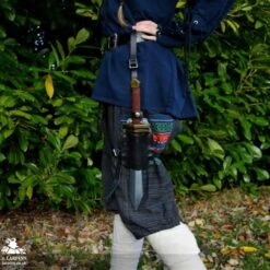 Earl Dagger Leg Scabbard - Black - With Handle Popper 18 Earl Dagger Leg Scabbard - Black - With Handle Popper -Larp Inn earl dagger leg scabbard black with handle popper 11